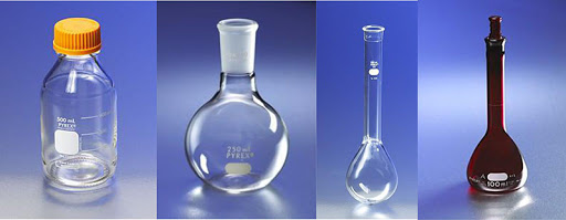 Listado de materiales de laboratorio de vidrio